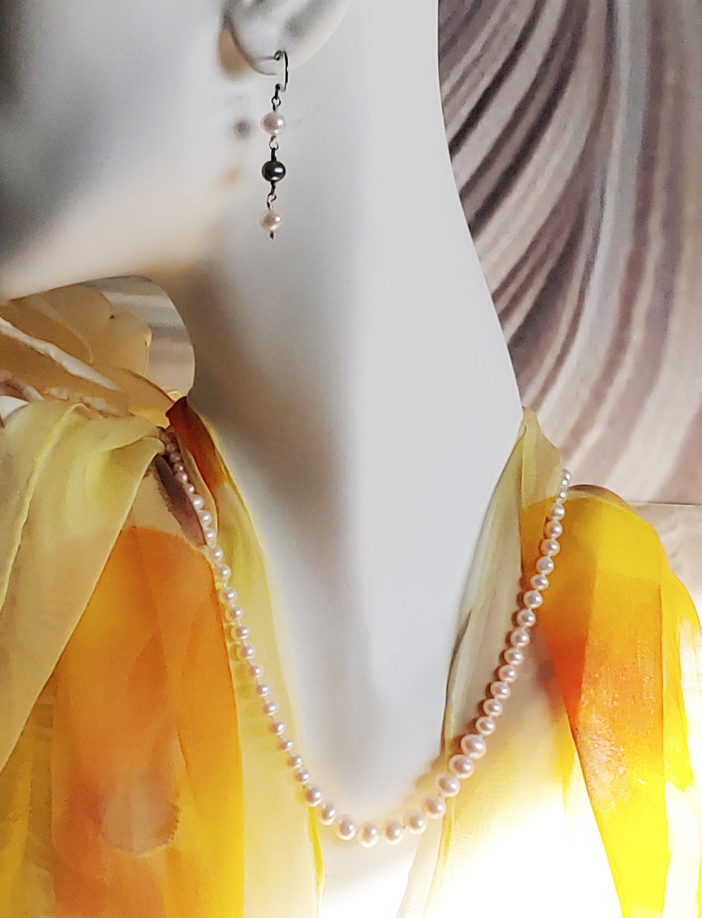 5mm White freshwater pearl necklace