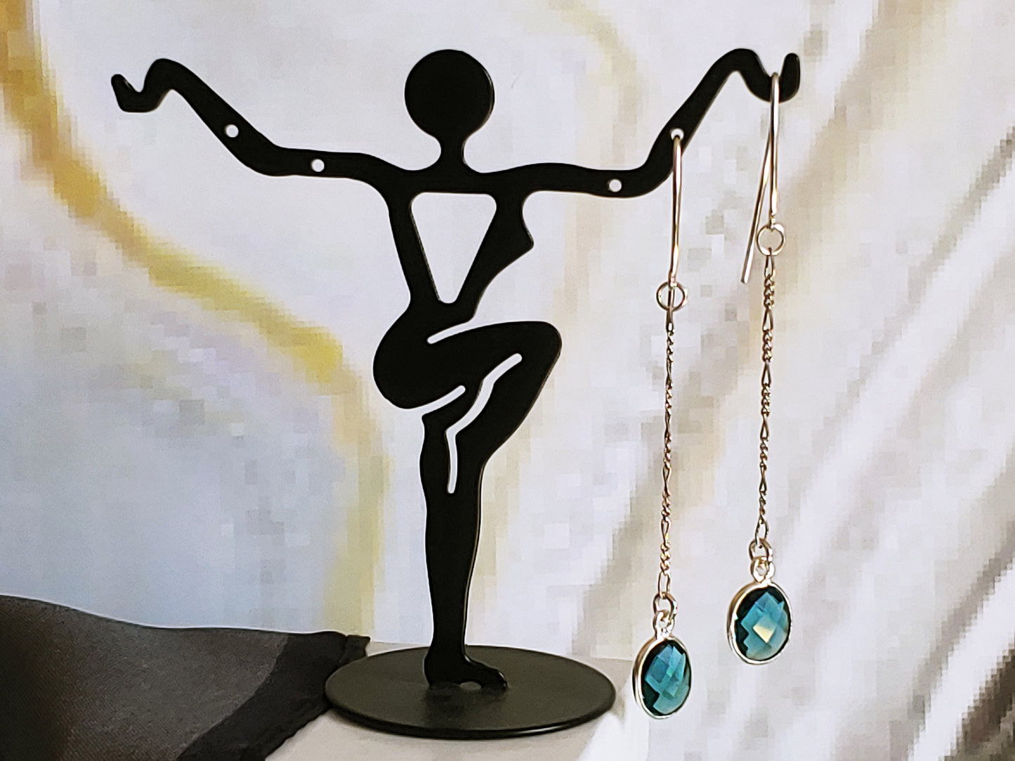 Swiss Topaz dangle earrings