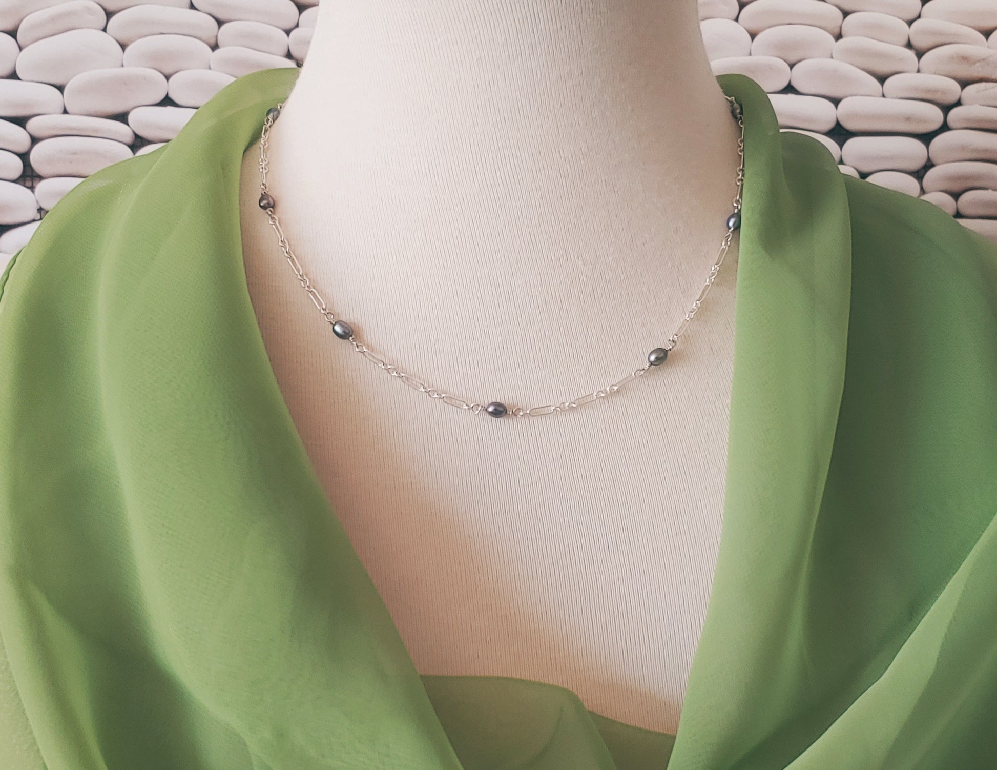 Makes for a great bridesmaid gift. Not just a beautiful day of accessory, and keepsake. But also a versatile necklace that can be worn far into the future.