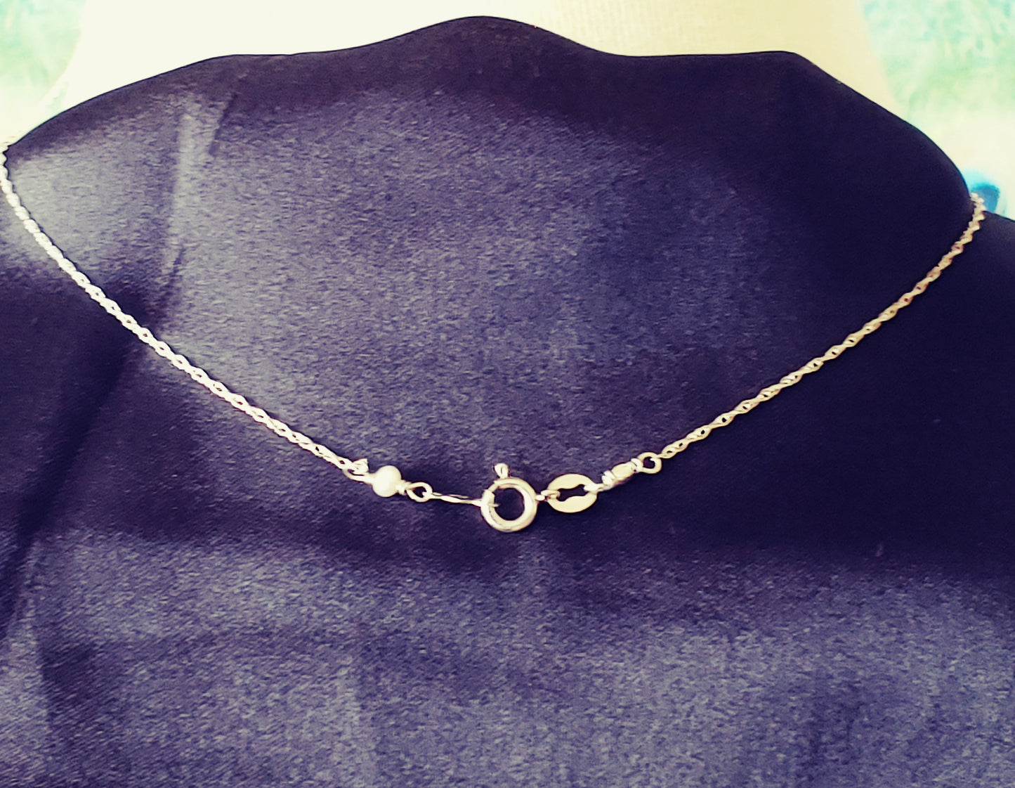 Tri colored FWP pendant necklace