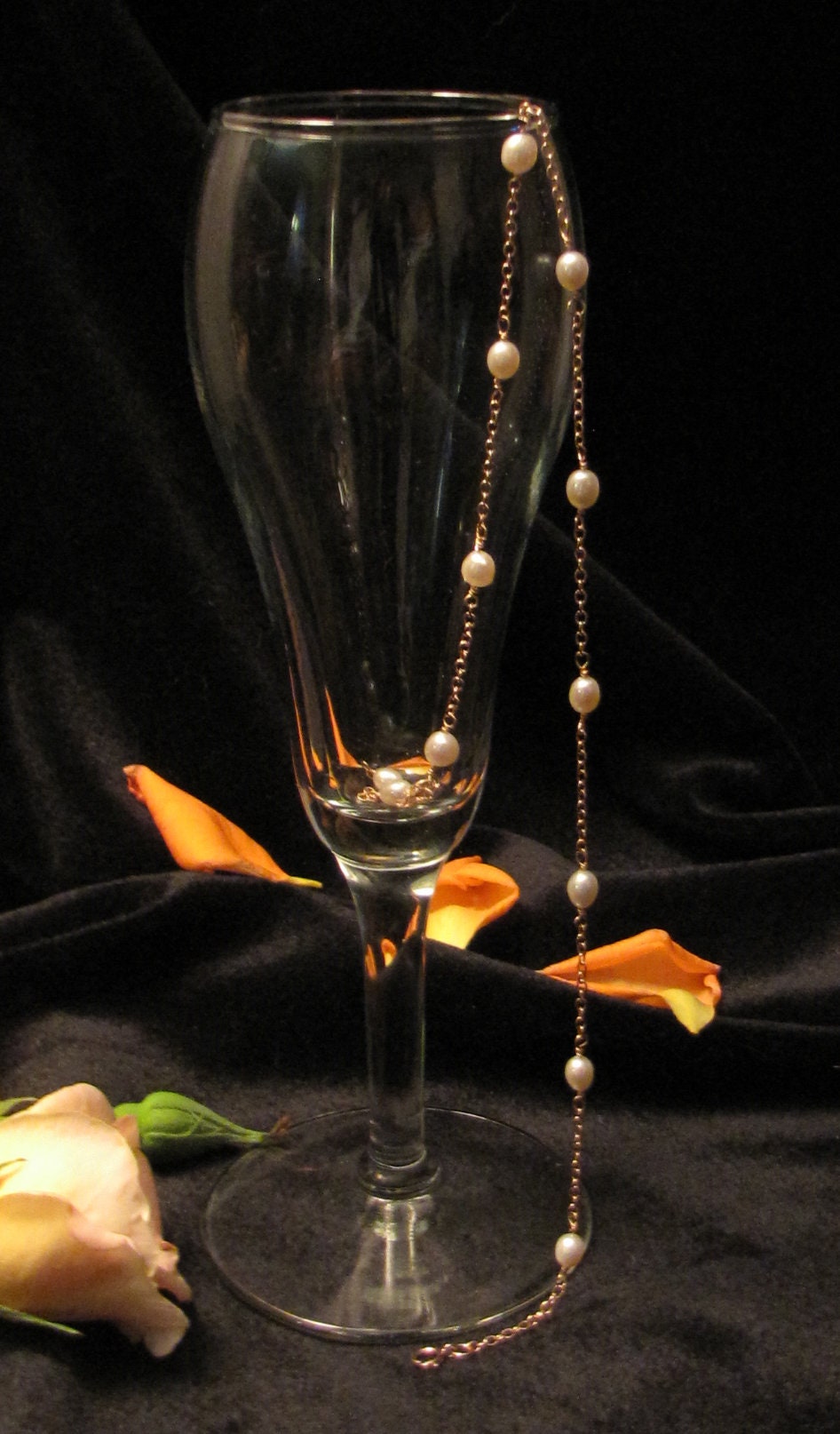 Rose gold tin cup necklace with infinity hoop earrings