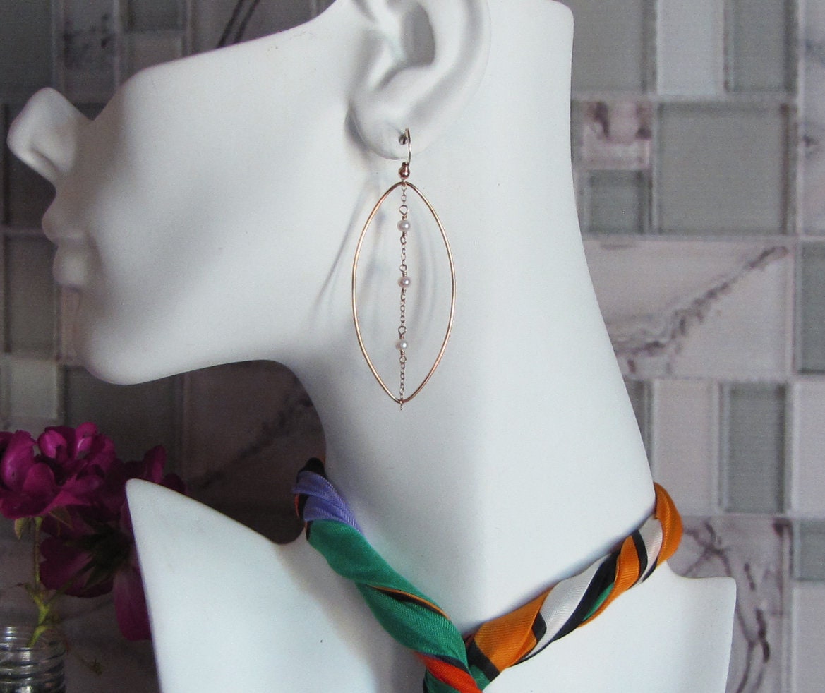 Tin cup style hoop earrings