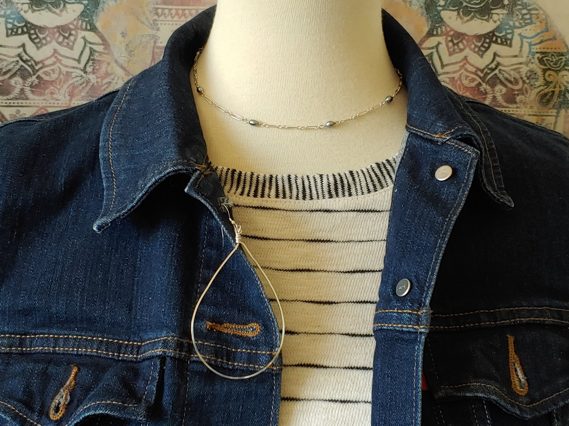 Great with our handmade, no slip hoops. https://sgvjewelrydesigns.com/products/zero-slip-teardrop-hoop-24040