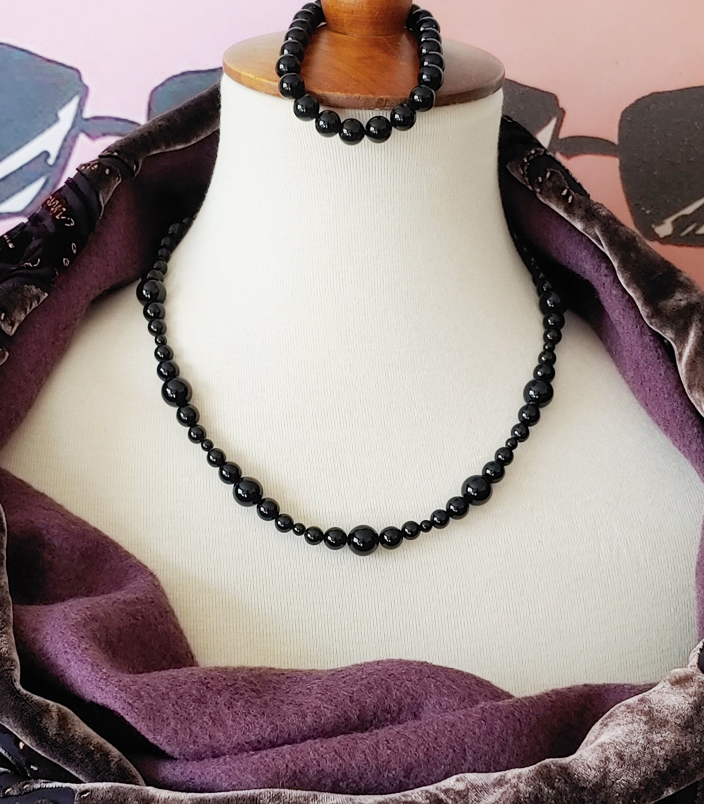Black Onyx Statement necklace
