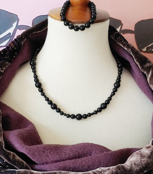 Black Onyx Statement necklace