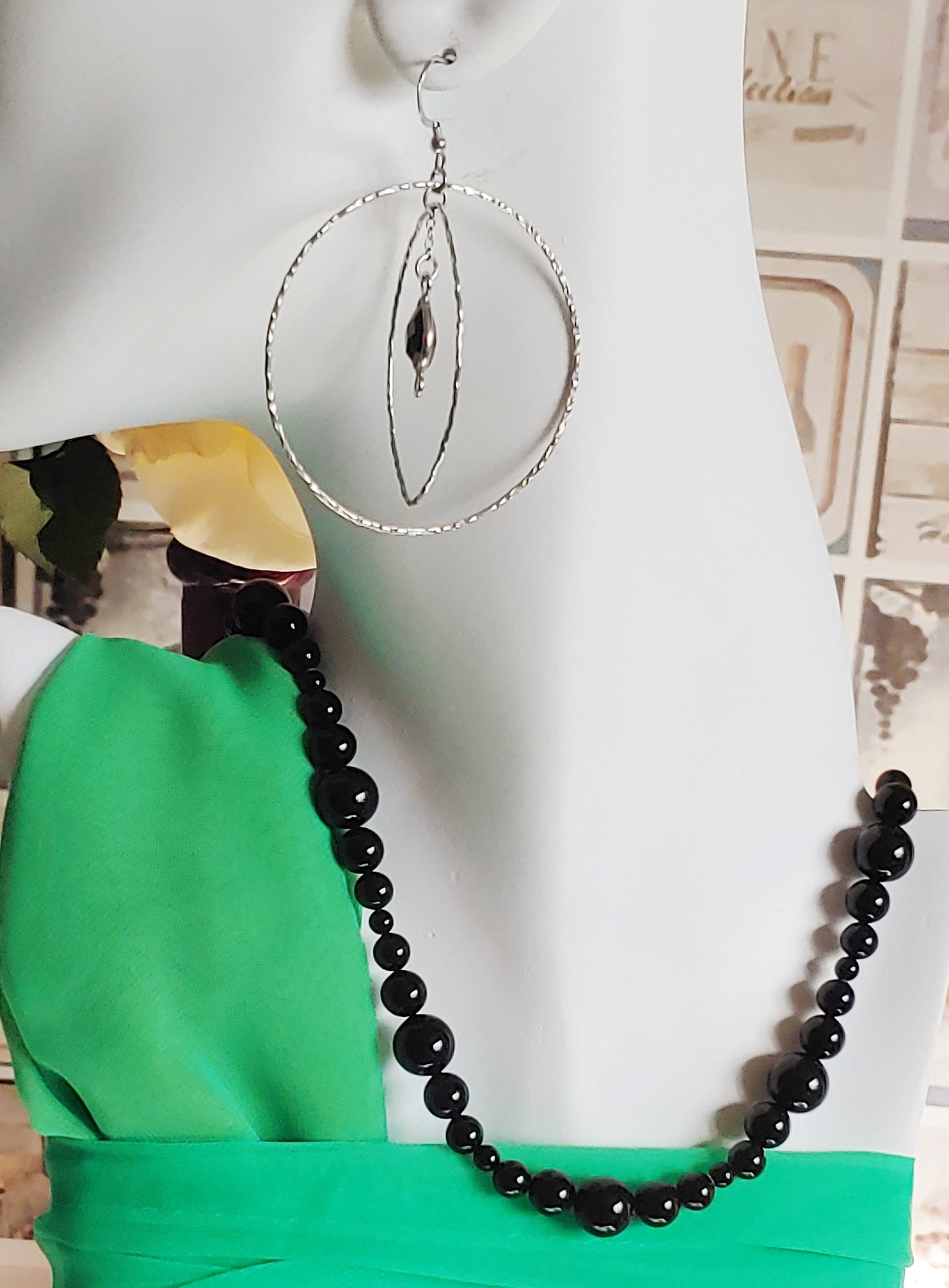 Black Onyx Statement necklace