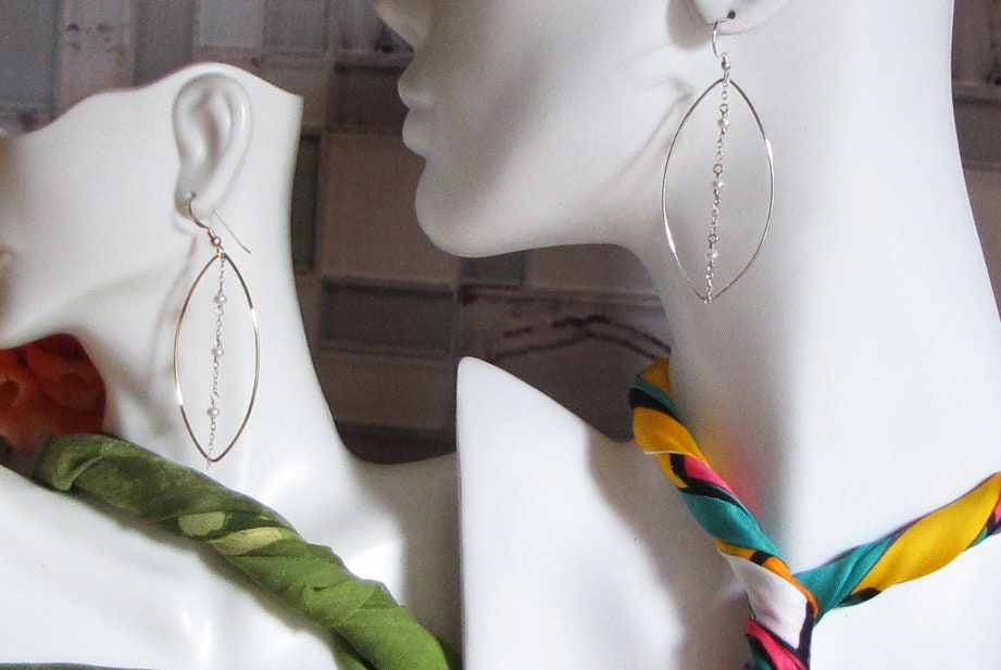 Tin cup style hoop earrings