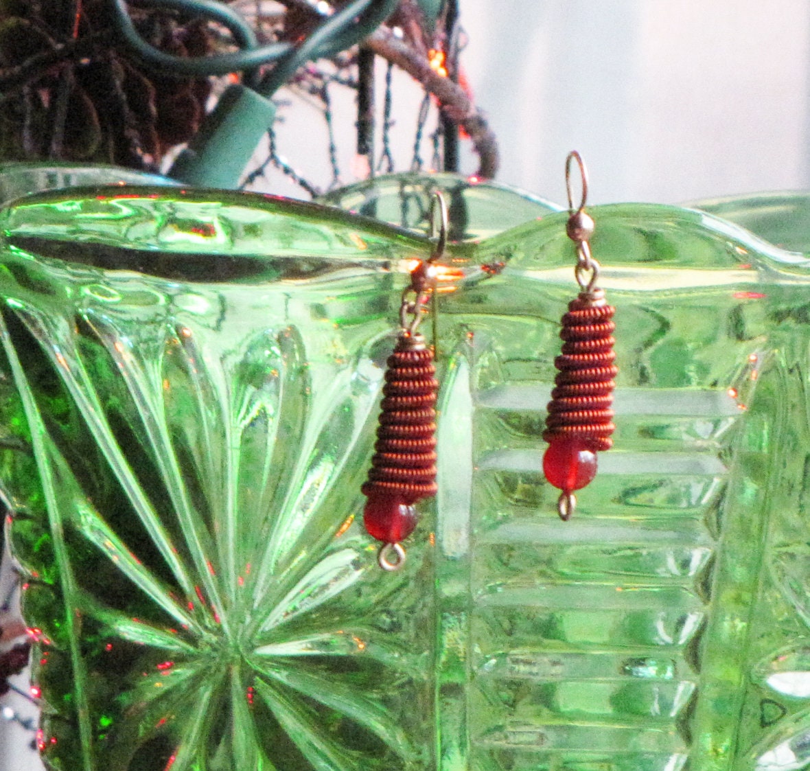 Christmas tree  earrings